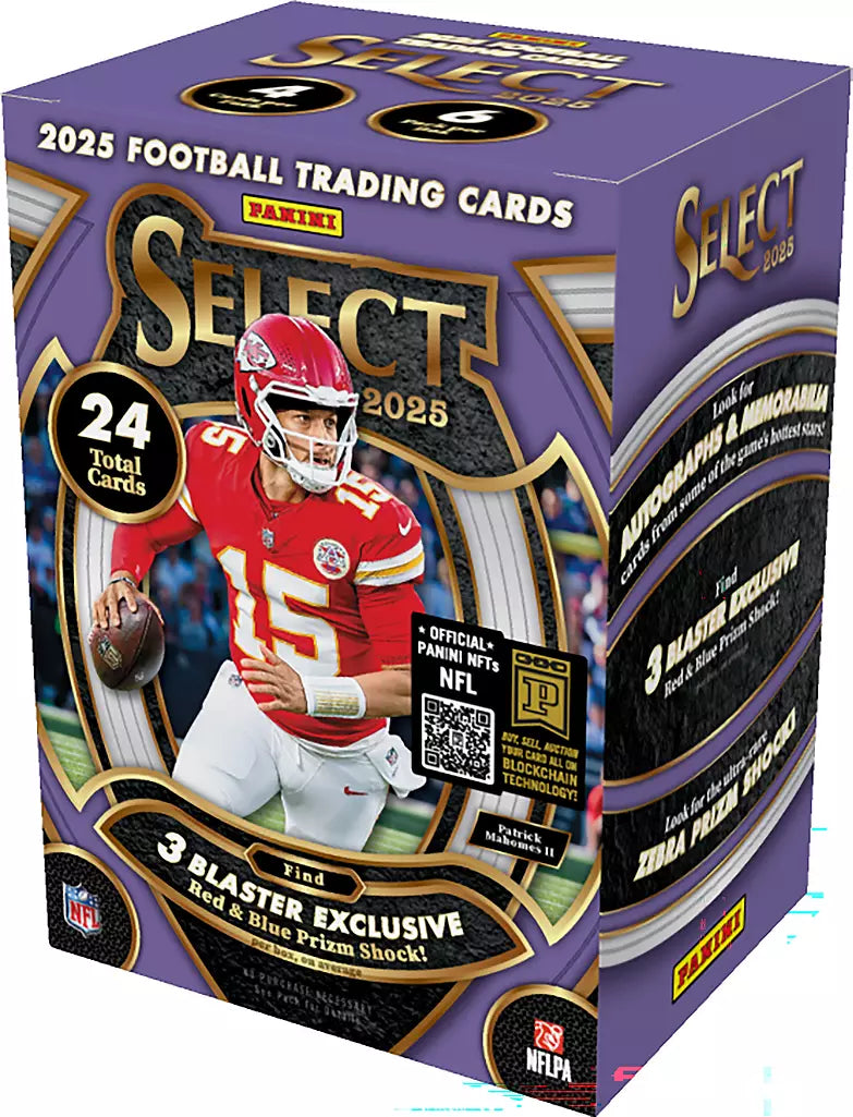 2025 Panini Select Football Blaster Box - Factory Sealed NFL Trading Cards